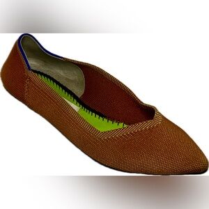 Rothy's The Point Slip On Shoes Brown Women’s 10 *Includes New Insoles*